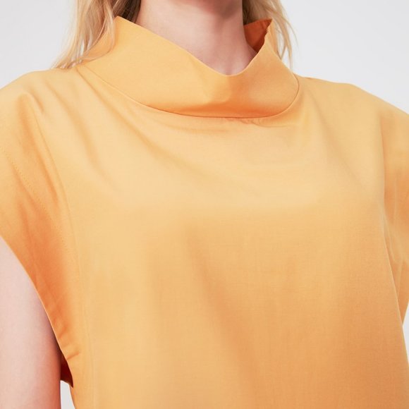 NWT Orange Looks Padded Shoulder Muscle TShirt S - Picture 3 of 5